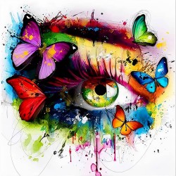 Kolorowe motyle oko